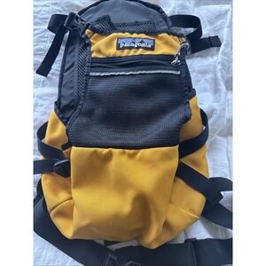 Vintage Patagonia Backpack Golden Yellow And Black Excellent  Hiking Made USA